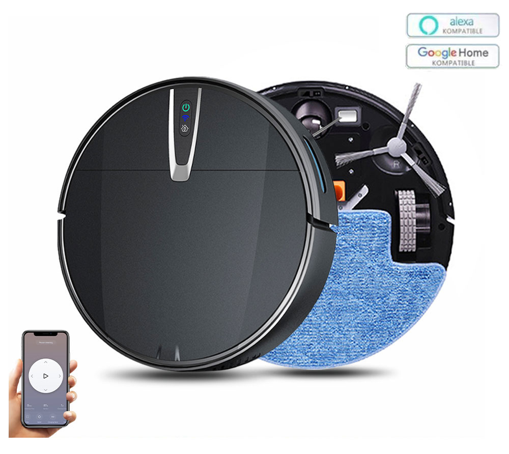 Smart Home Floor Plan - Robotstofzuiger Slimme dweilreiniger met 3800PA zuigapp