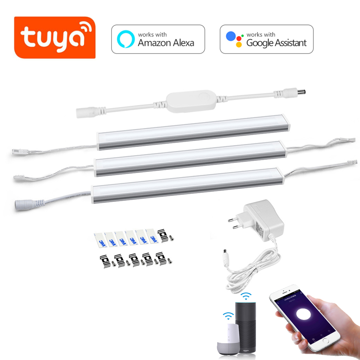 Alexa Compatible Bulb - Smart Tuya Wifi Aluminium Bar LED-verlichtingsset