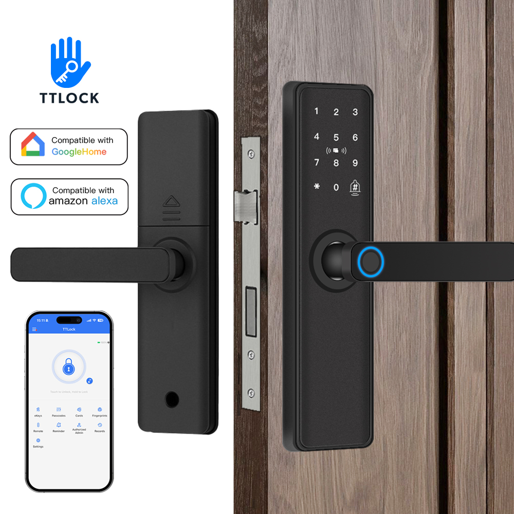 Smart Home Door Lock - Slim deurslot Bluetooth-compatibel TTLock APP Digitaal