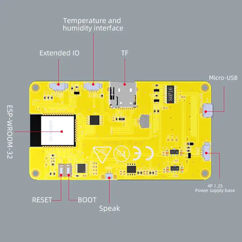 Smart Home Display - ESP32-3248S035 3,5 inch slimme LCD-displaymodule 320x480