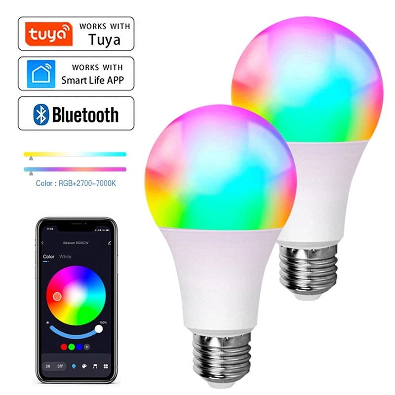 Alexa Compatible Bulb - Tuya Bluetooth LED-lamp dimbaar 15W 18W