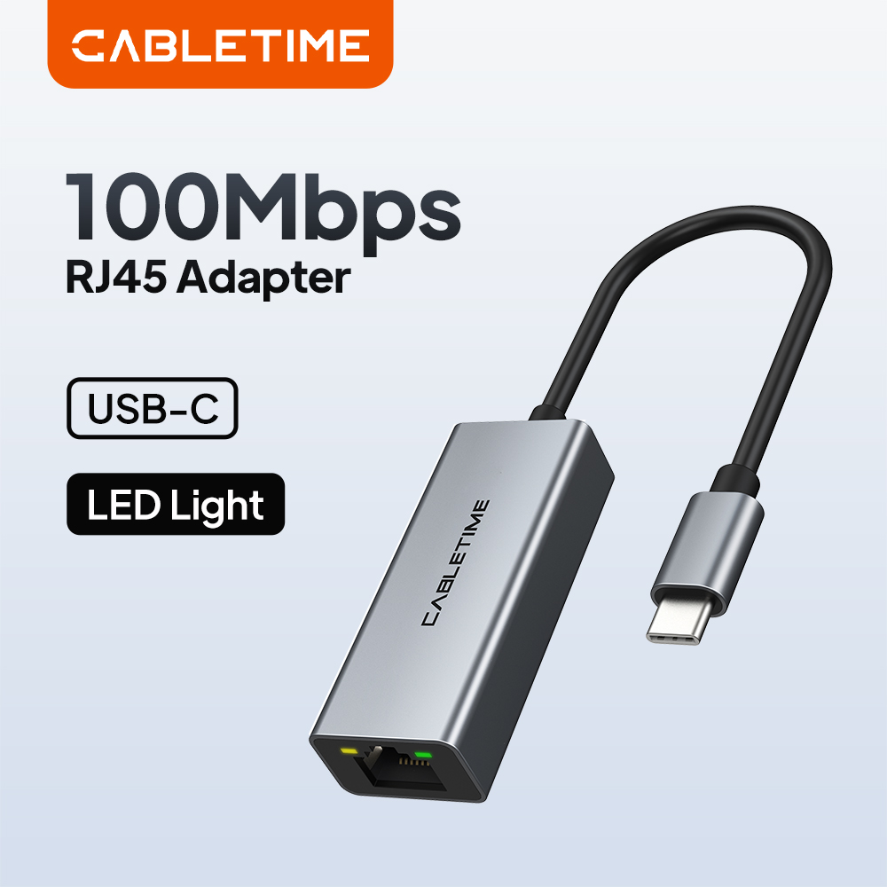 Smart Home Xiaomi Hub 2 - CABLETIME USB C Ethernet-adapter 100 Mbps