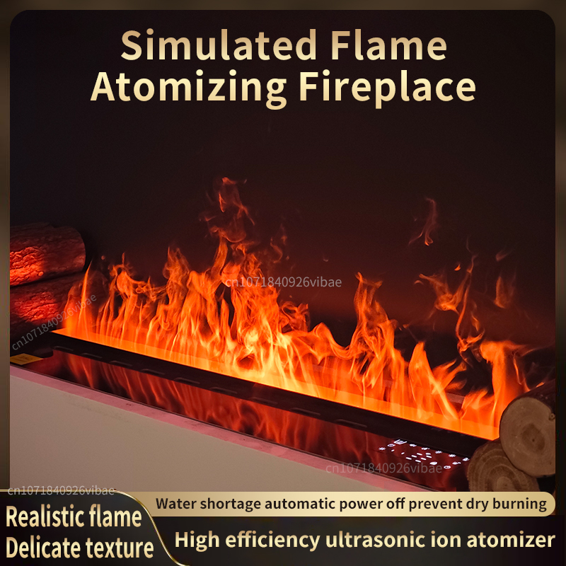 Smart Home Simulation - Slimme 3D Geatomiseerde Haard LED Stoomvlam