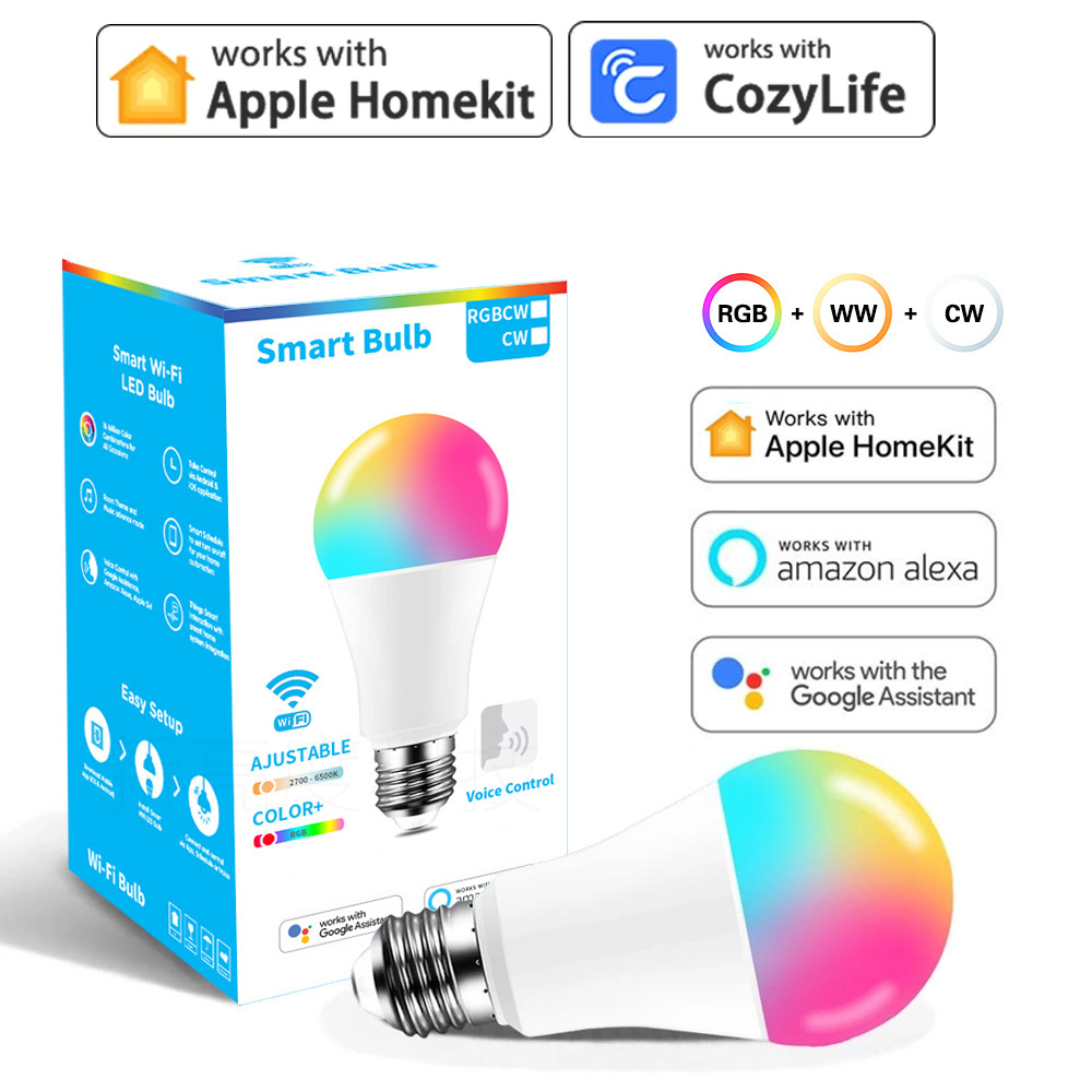 Alexa Compatible Bulb - 9W Wifi Homekit Lichtlamp E27 Led