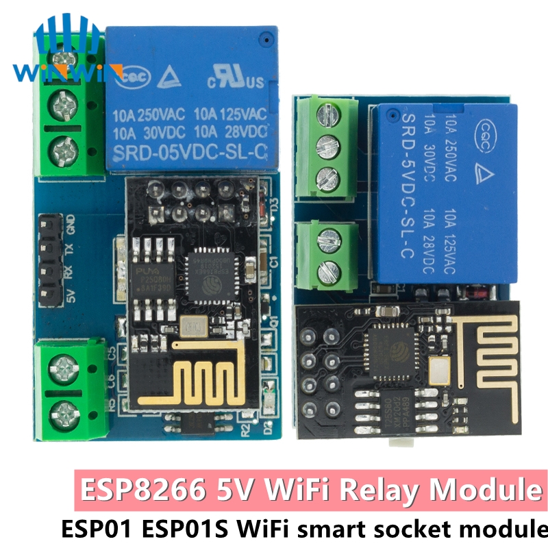 Smart Home Esp8266 - Esp8266 ESP-01 ESP-01S 5V Wifi Relaismodule