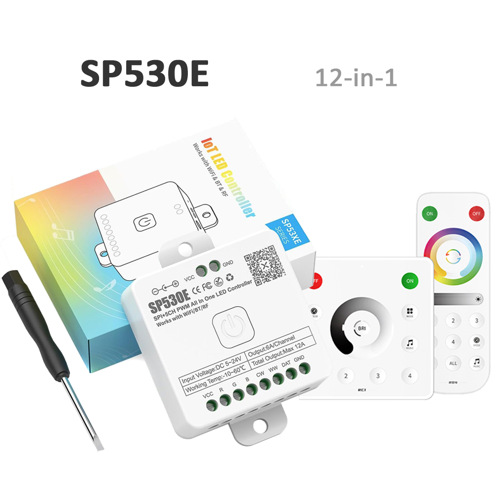 Alexa Compatible Bulb - SP530E Wifi Bluetooth LED-controller RF 5V