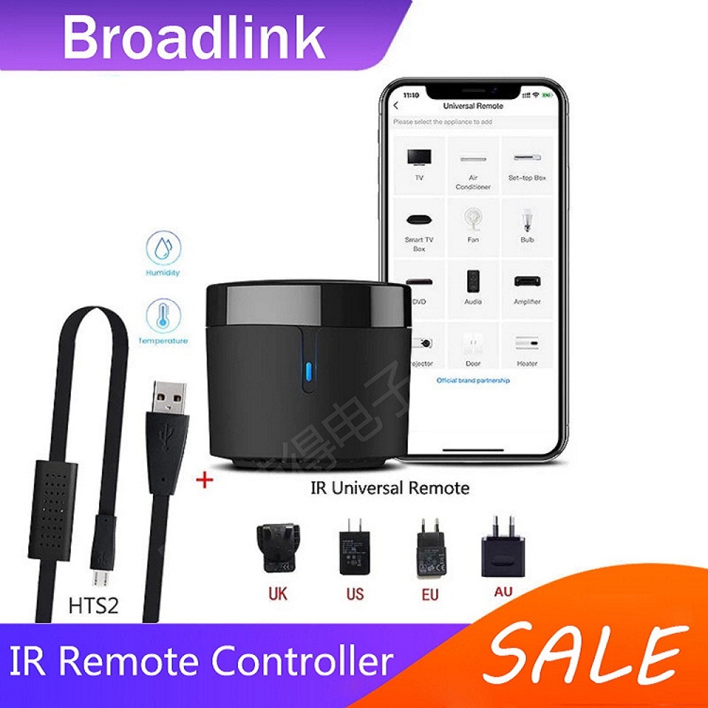 Smart Home Box - Broadlink RM4 mini temperatuur-vochtigheidssensor WiFi IR-afstandsbediening