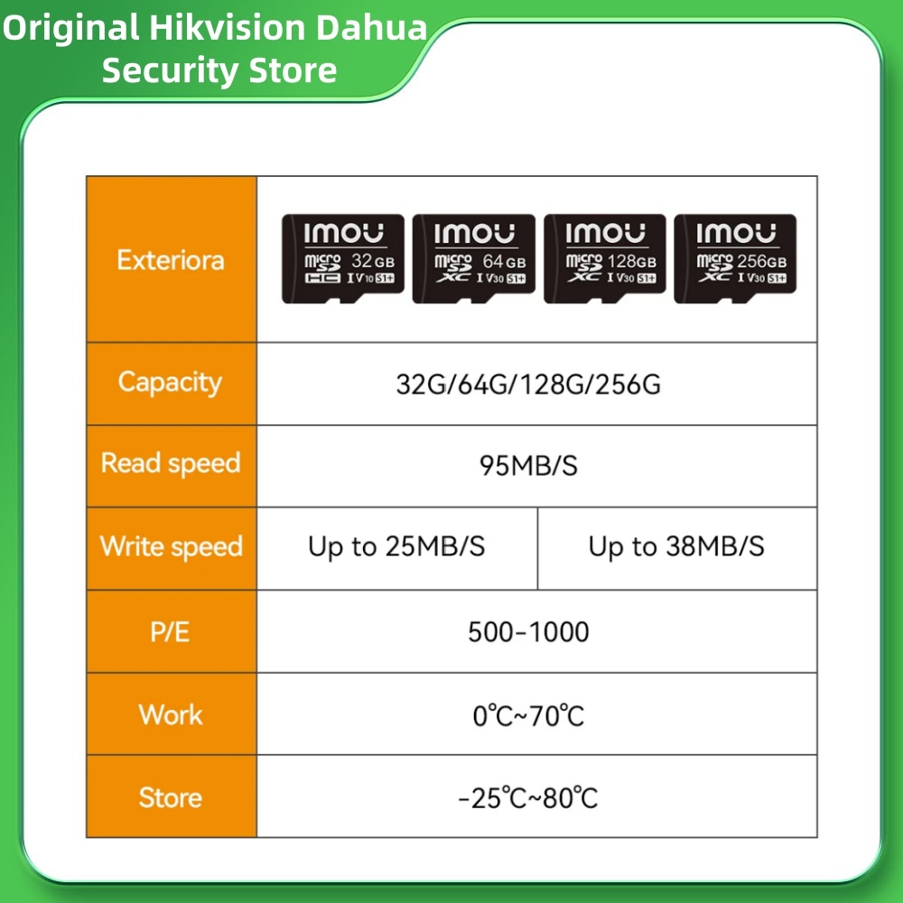 Smart Home Imou - Dahua Imou MicroSD S1-serie geheugenkaart 32G