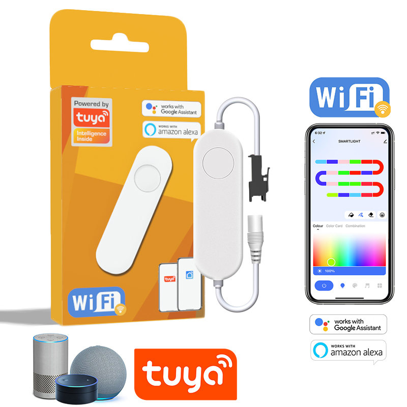 Alexa Compatible Bulb - TUYA Adresseerbare Controller WIFI RGBIC Dimmer