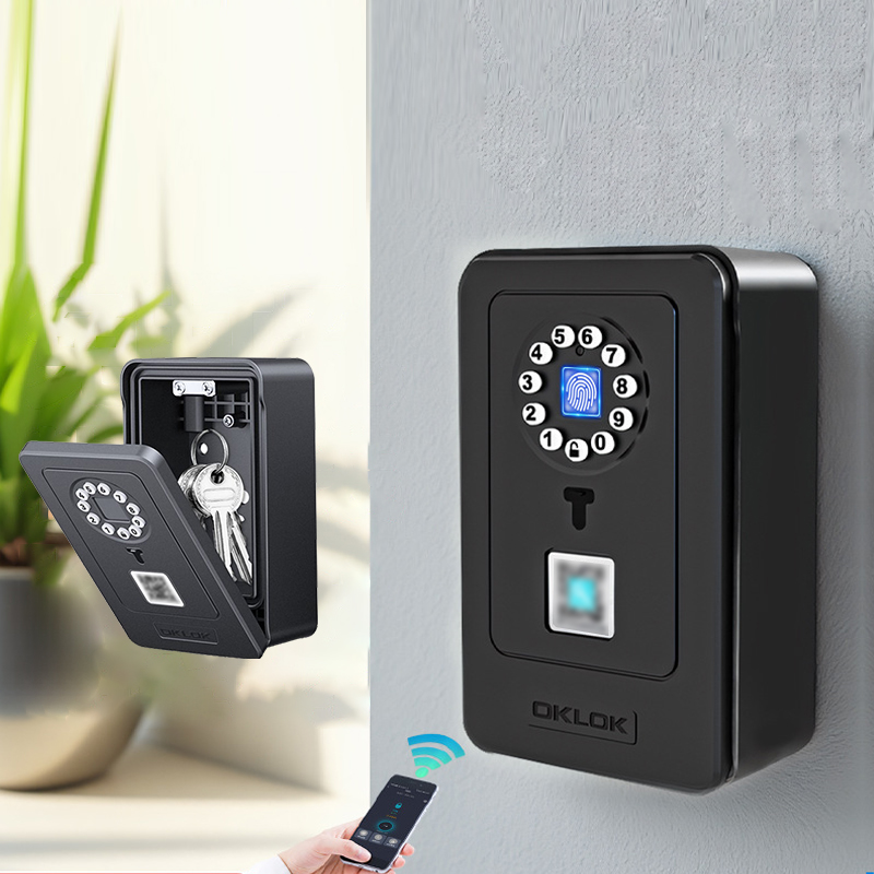Smart Home Door Lock - Intelligent hangslot Hangontwerp Wachtwoordopslag Opbergkoffer Thuisvingerafdruksafe