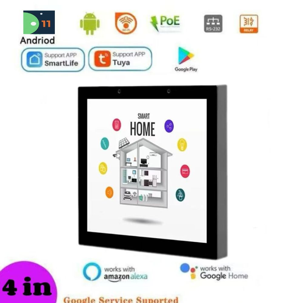 Smart Home Box - 2025 Nieuwe 4 Inch POE Tablet