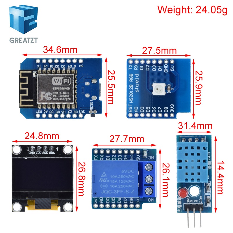 WeMos D1 Mini ESP8266 ESP-12F  - Smart Home Esp8266 recensie en prijs