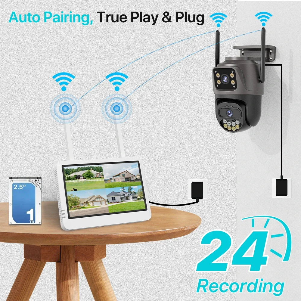 7 inch 8CH 5MP WiFi NVR beveil - Security Ip Camera recensie en prijs