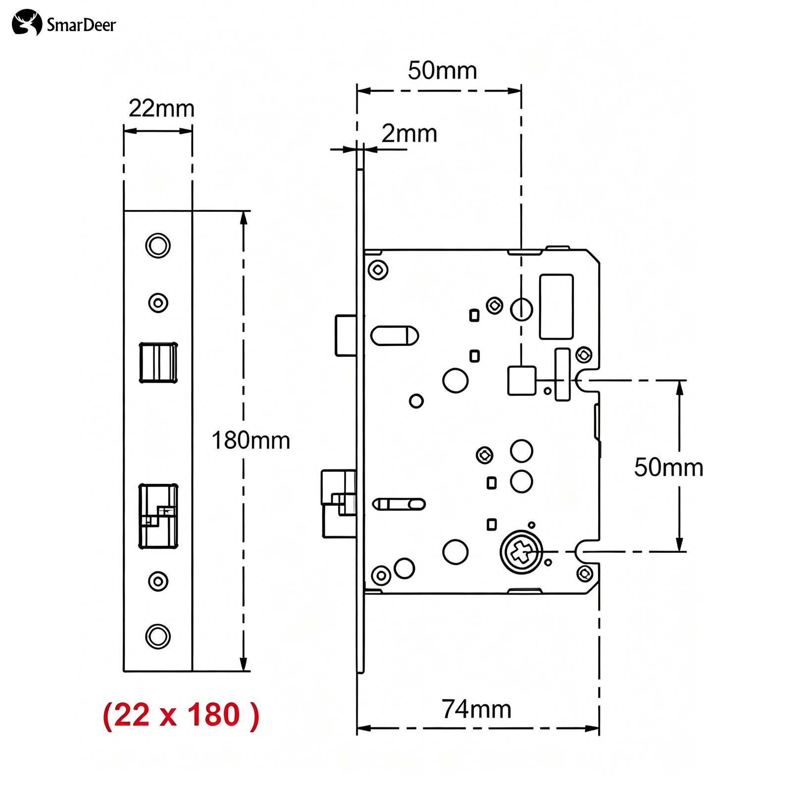 Adaptief elektronisch slotlich - Smart Home Door Lock recensie en prijs