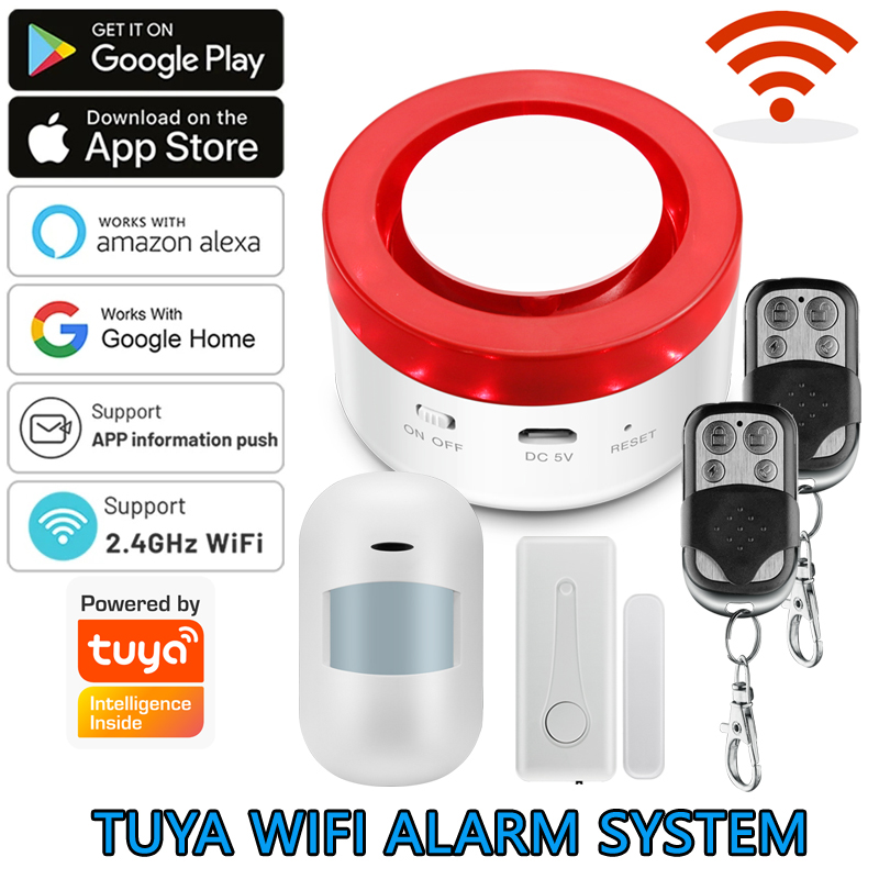 WiFi Tuya Alarmsysteem 120DB D - Smart Home Ecosystems recensie en prijs