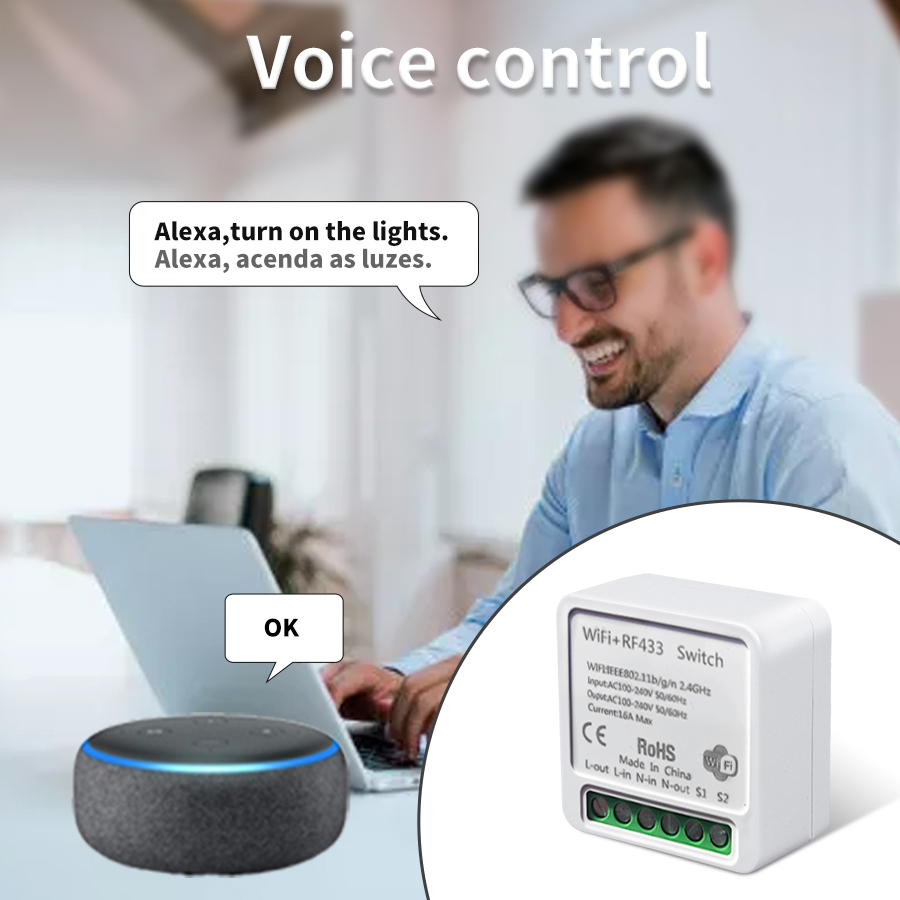 16A/20A Tuya WiFi Smart Switch - Alexa Compatible Bulb recensie en prijs