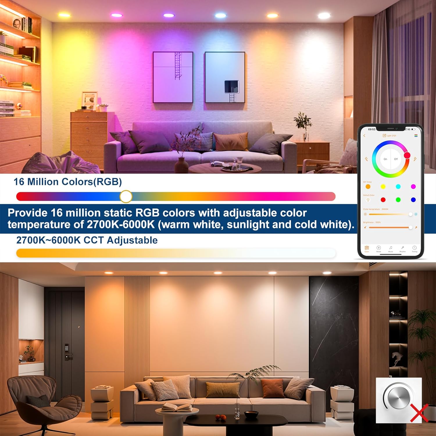 1-10PCS 10W Slimme LED Downlig - Alexa Compatible Bulb recensie en prijs