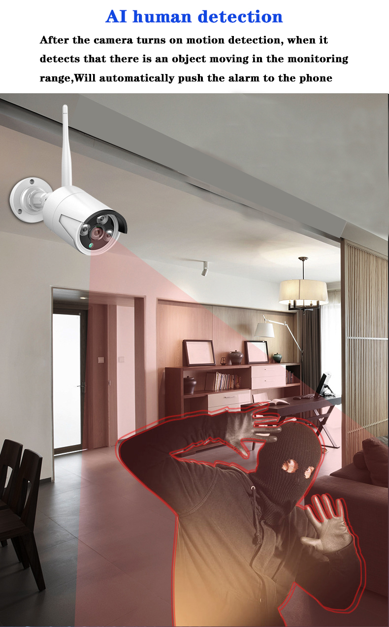 Draadloze 4-kanaals NVR-kit me - Security Ip Camera recensie en prijs