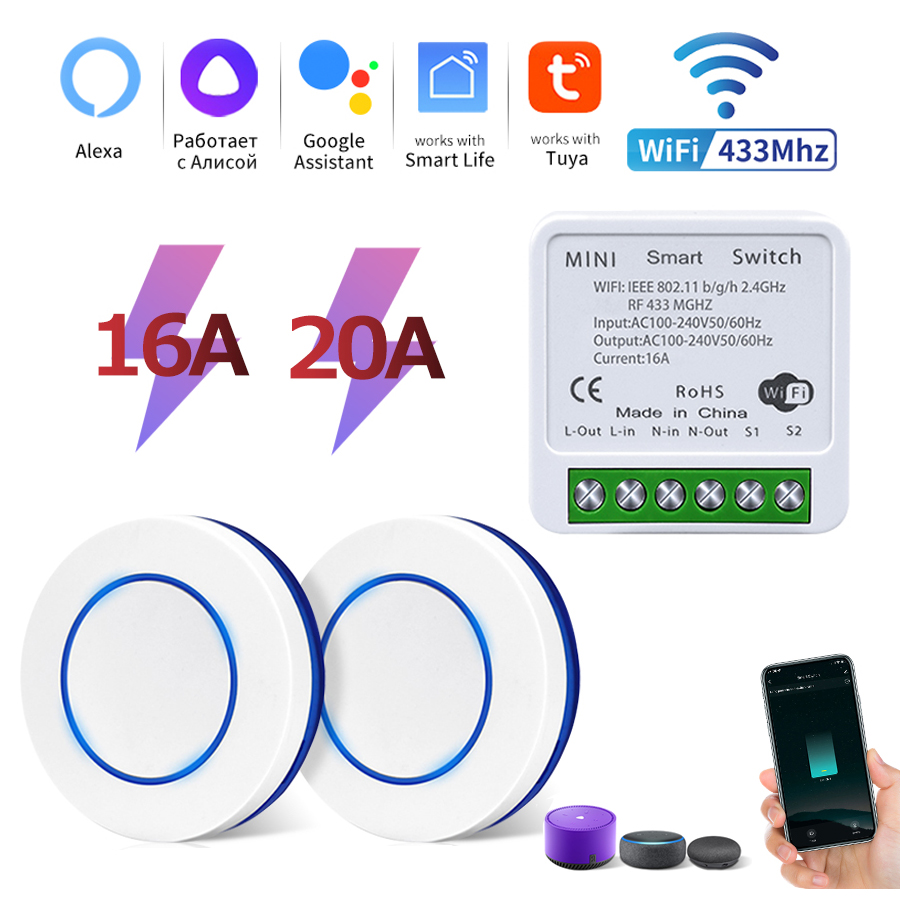 Tuya Wifi Smart Switch RF 433M - Alexa Compatible Bulb recensie en prijs