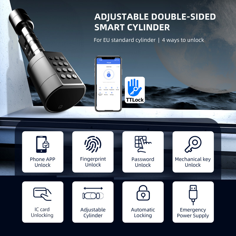 Smart Euro Cilindrisch Deurslo - Smart Home Door Lock recensie en prijs