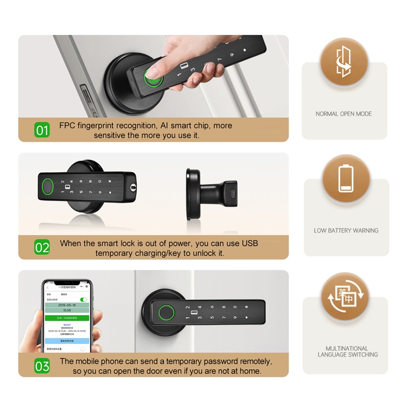 WiFi-afstandsbediening Tuya Sm - Smart Home Door Lock recensie en prijs