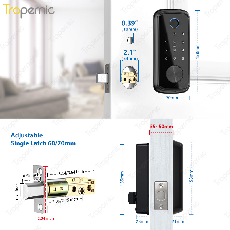 Tuya Zigbee Deur Nachtschoot S - Smart Home Door Lock recensie en prijs